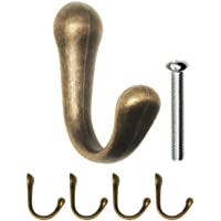 FUXXER® - Ganchos para guardarropa- toallas- percheros para muebles- ganchos de hierro- diseño de bronce antiguo…